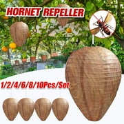 1pcs Hanging Wasp Bee Trap Fly Insect Simulated Wasp Nest Effective Pest Control Natural Non-toxic For Wasps Hornet